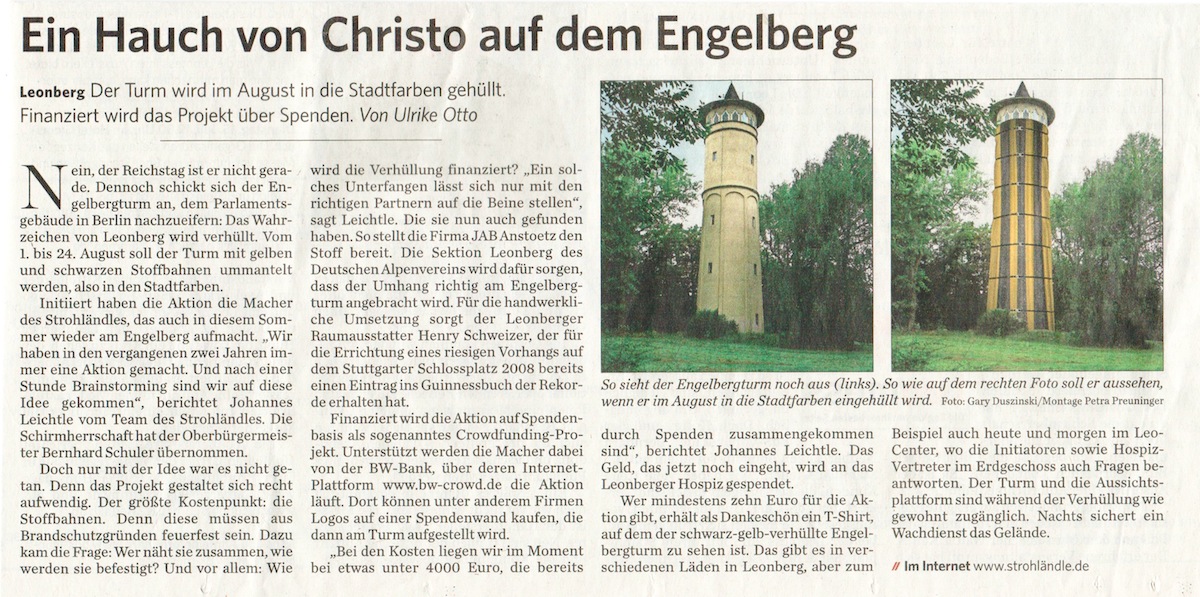 Clipping Leonberger Kreiszeitung 11-7-2014